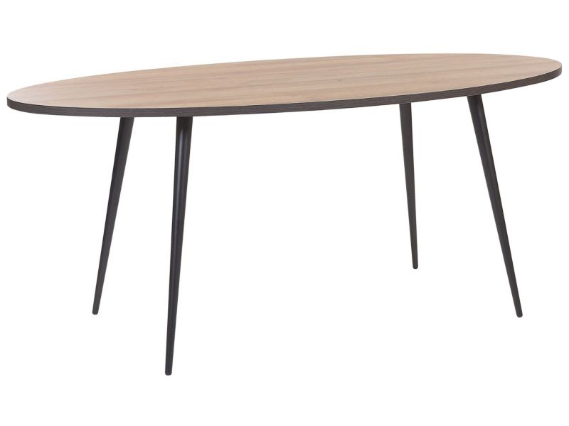 Stół do jadalni Ottawa 90 cm 180 cm Ciemne drewno 1 szt.