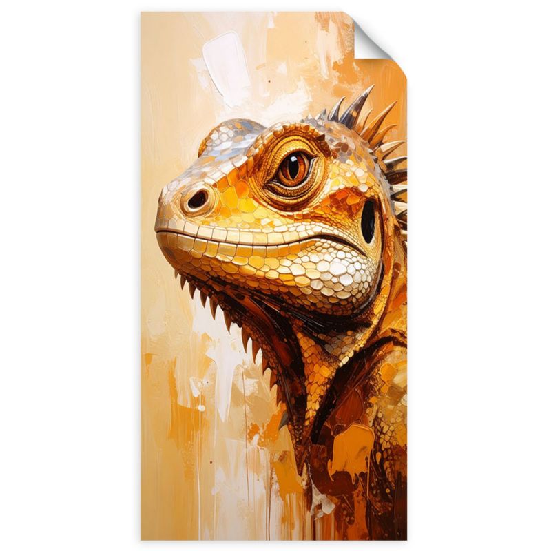 Naklejka samoprzylepna Feeby Głowa jaszczurki Gady 100x200cm 1szt