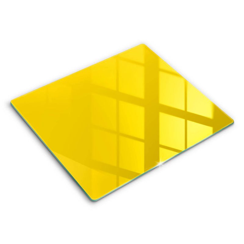 Szklana deska do krojenia Wallfluent 60x52 cm Kolor żółty 1 szt.