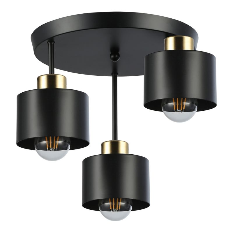 Kinkiet LED MasterLED Elza E27 fi33cm IP20 czarny miedziany x3 1 szt.