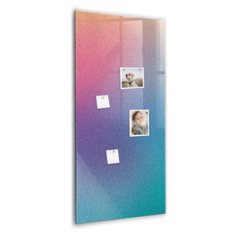 Szklana tablica magnetyczna Wallfluent 60x120 cm Gradient abstrakcja Biały marker 1 szt.