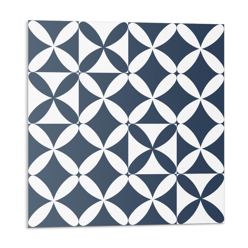 Kafelki samoprzylepne Wallfluent 20x20 cm Wzór kwiatowy w formach geometrycznych 20 szt.