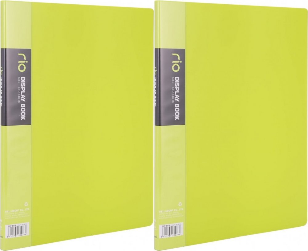 2x Album ofertowy Deli Rio, A4, 10 koszulek, zielony