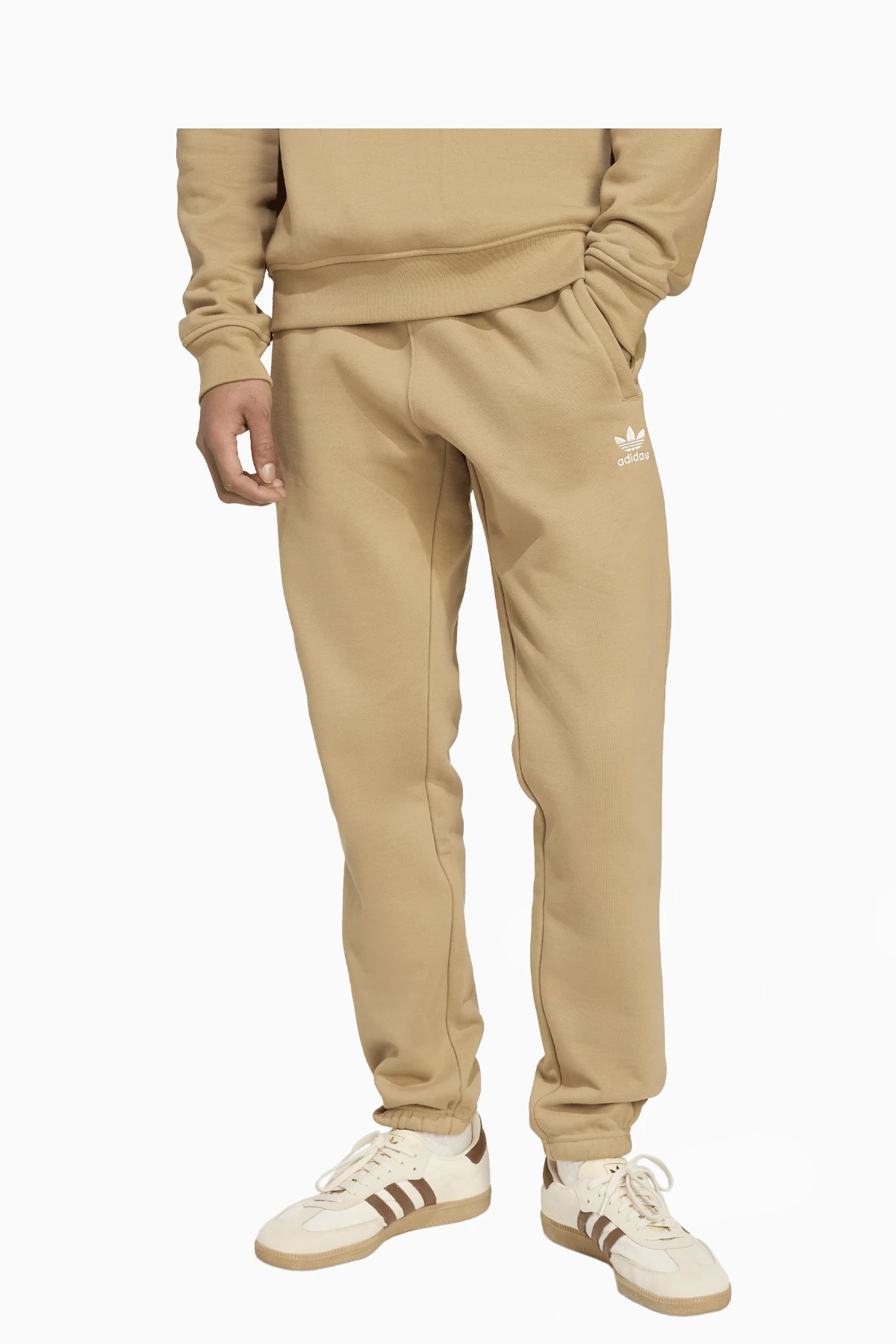 Spodnie adidas Trefoil Essentials - Brązowy