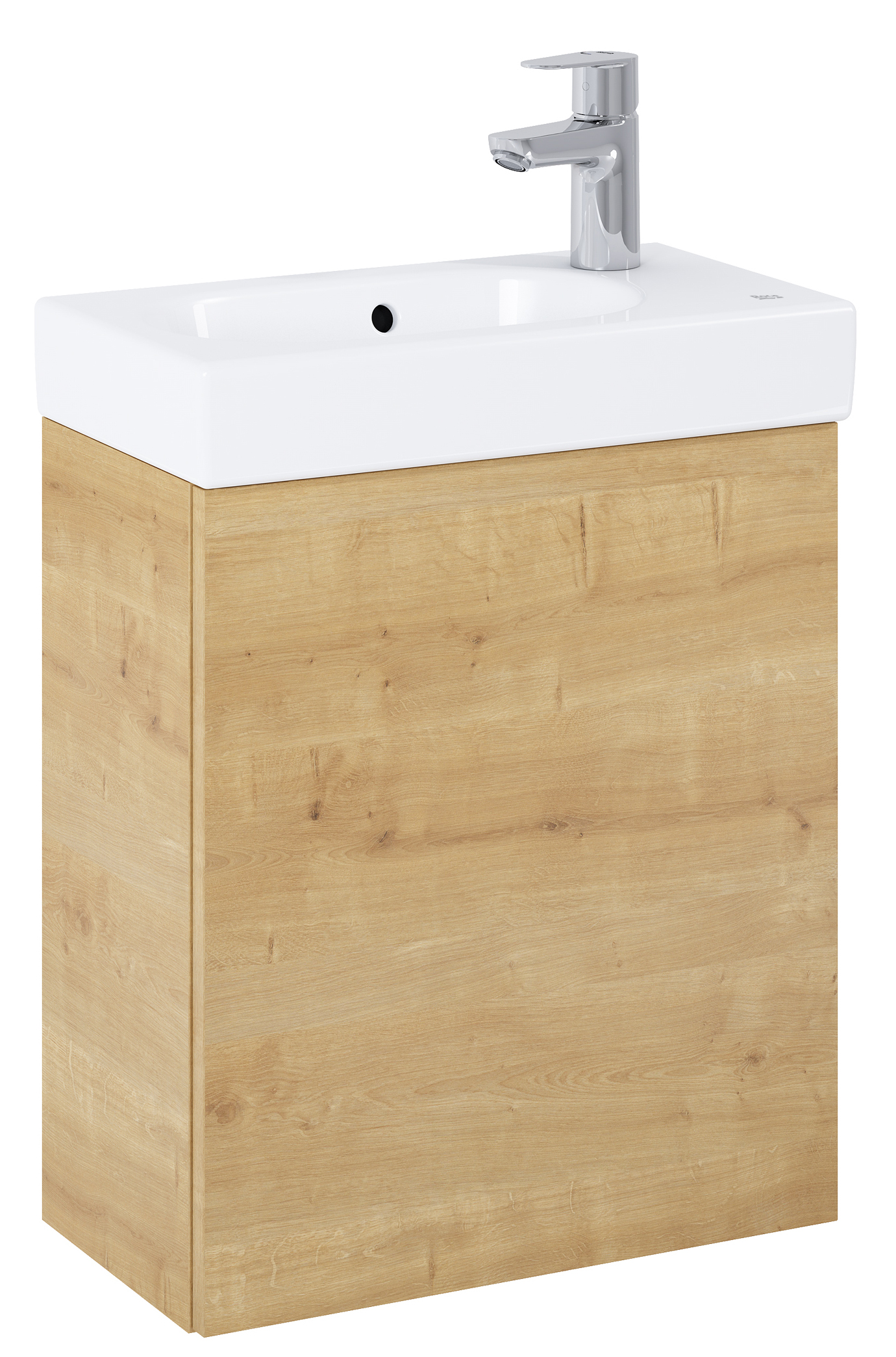 Roca Mini-N umywalka z szafką 45 cm jasny dąb A852445464 - Wysyłka w 24h