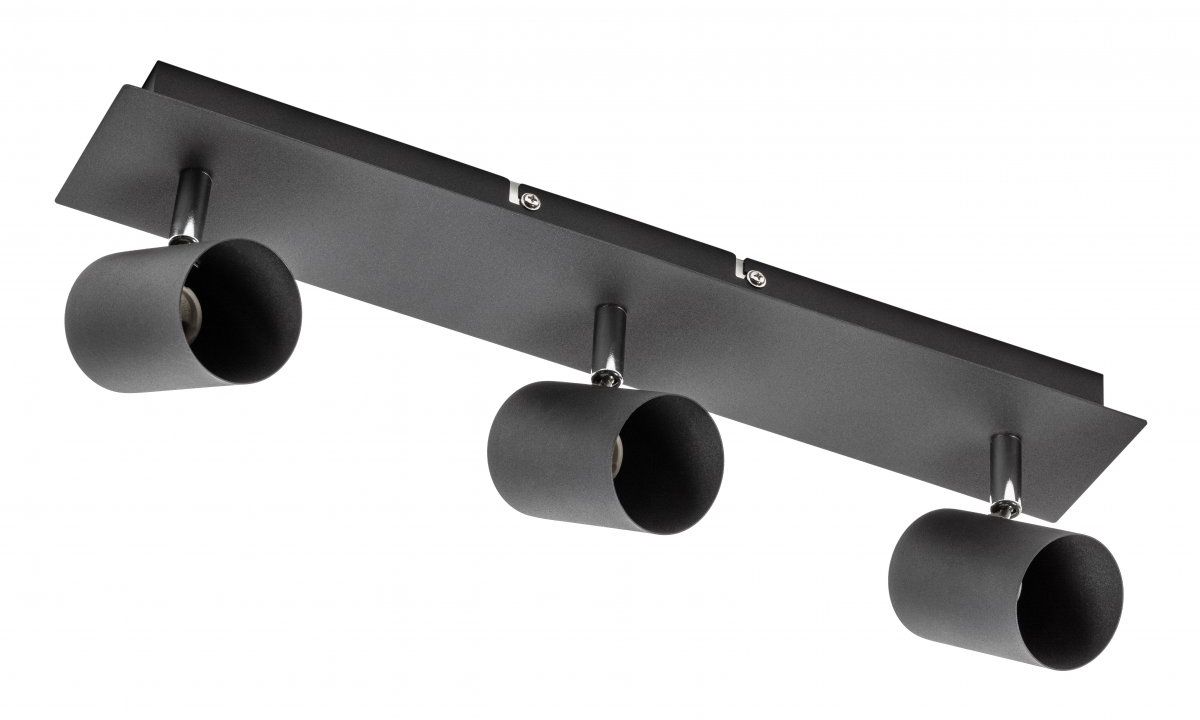 GTV Veneto lampa podsufitowa 3x20 W czarna OS-VEN20WO3-10