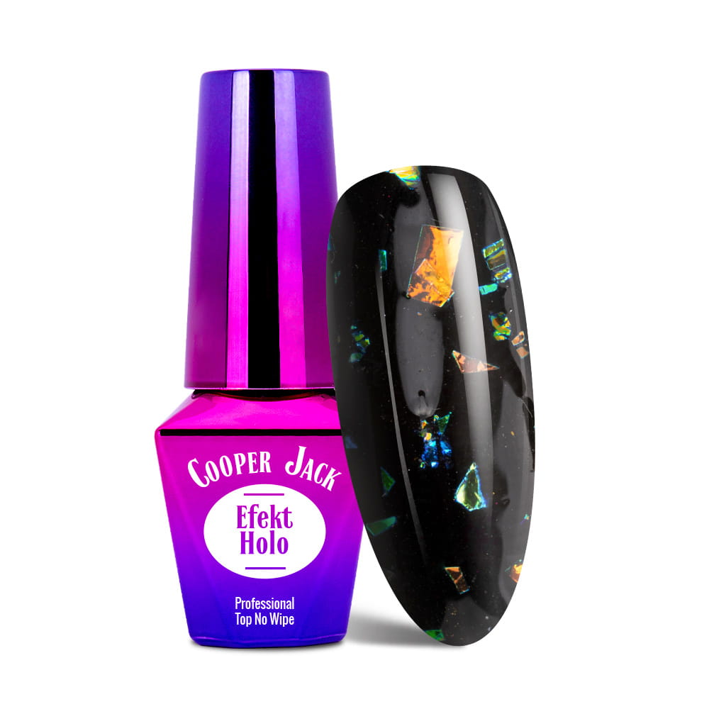 Jack Top MollyLac no wipe z drobiną holo Cooper 10 g