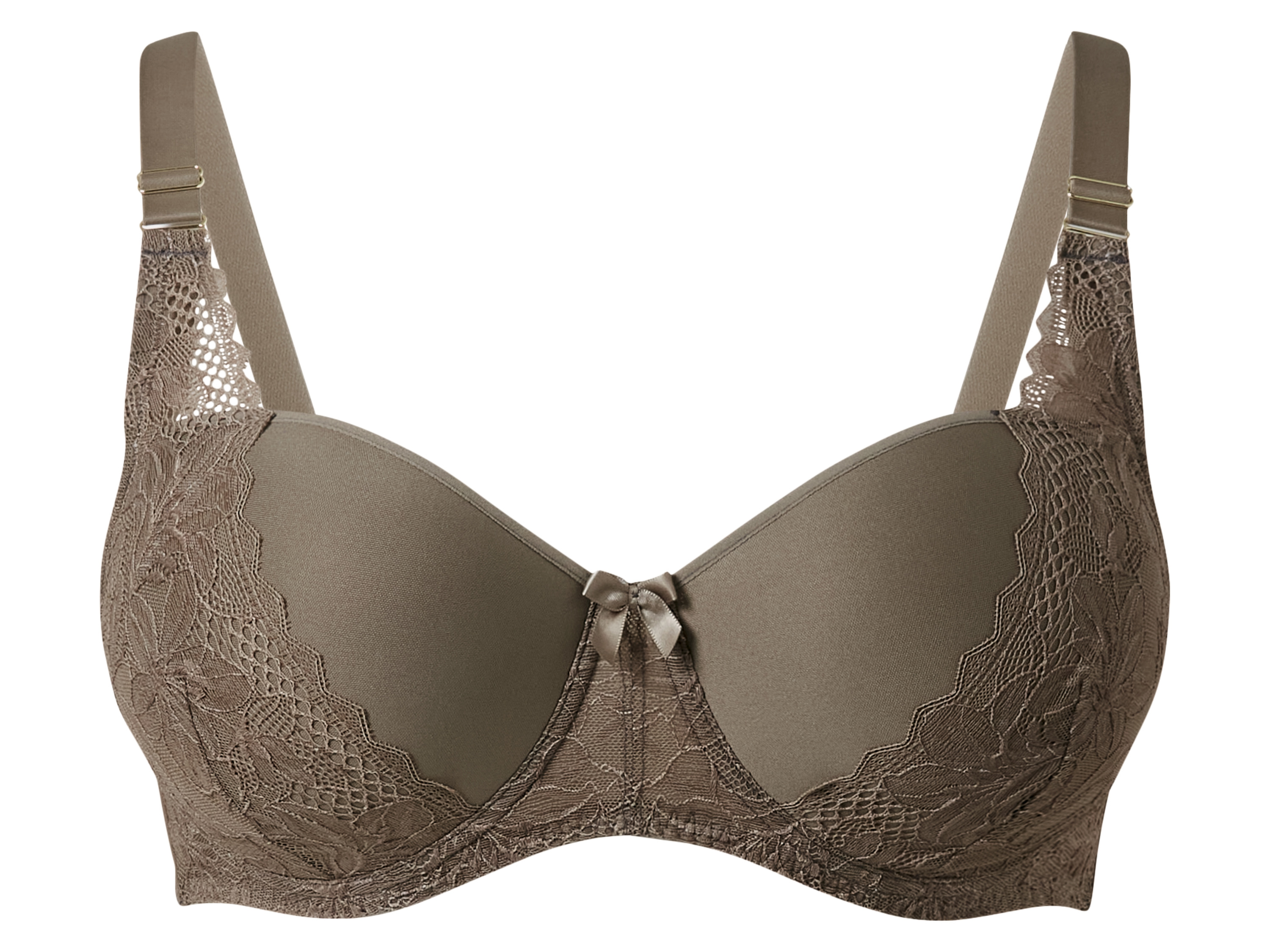 esmara Biustonosz typu spacer damski Plus Size XXL Khaki, 85D