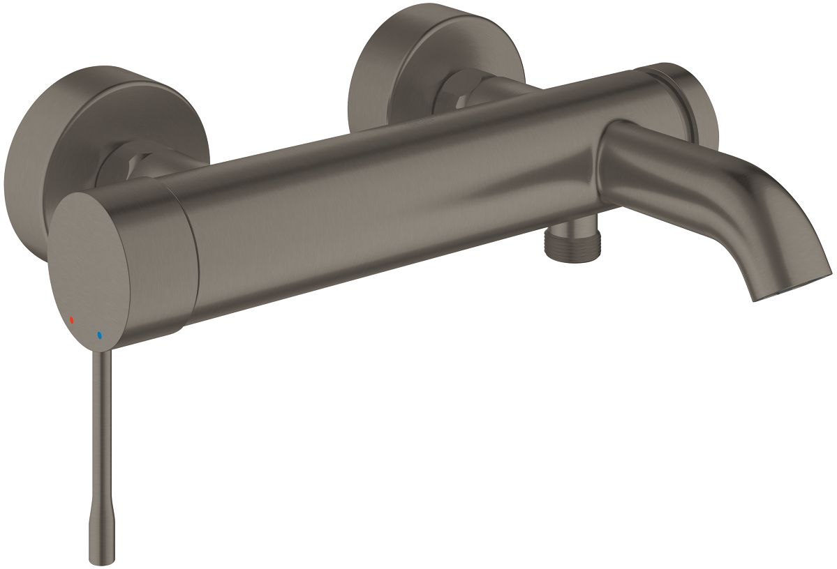 Darmowa Dostawa - Bateria wannowo-prysznicowa ścienna brushed hard graphite Grohe Essence 33624AL1