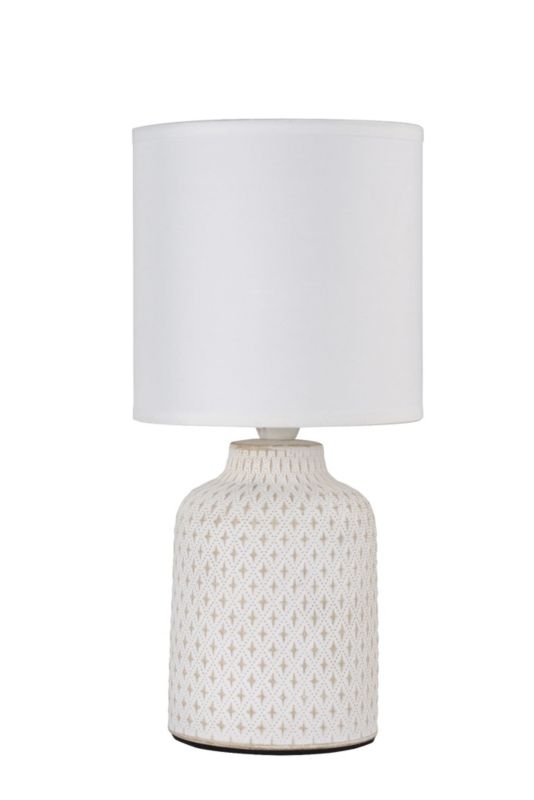 Lampka stołowa Candellux Iner biała 1 x E14 x 40W IP20 wym: 32 x 15 x 15 cm ceramika - 1 szt.