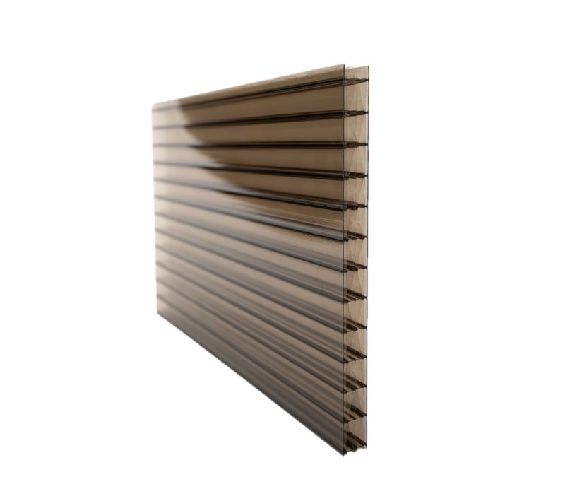 Poliwęglan komorowy TECH-PLAST 16mm dymiony brąz 1,05 x 4,00m X-premium 1 szt.