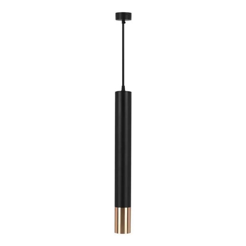 Lampa wisząca V-TAC Vt-977 9916 czarna tuba 1xGU10 x 1 szt.
