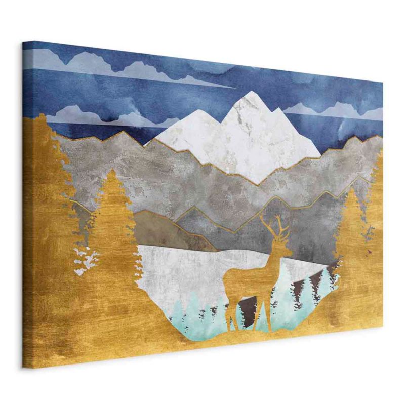 Obraz Artgeist Złocista kraina 30 x 20 cm flizelina 1 szt