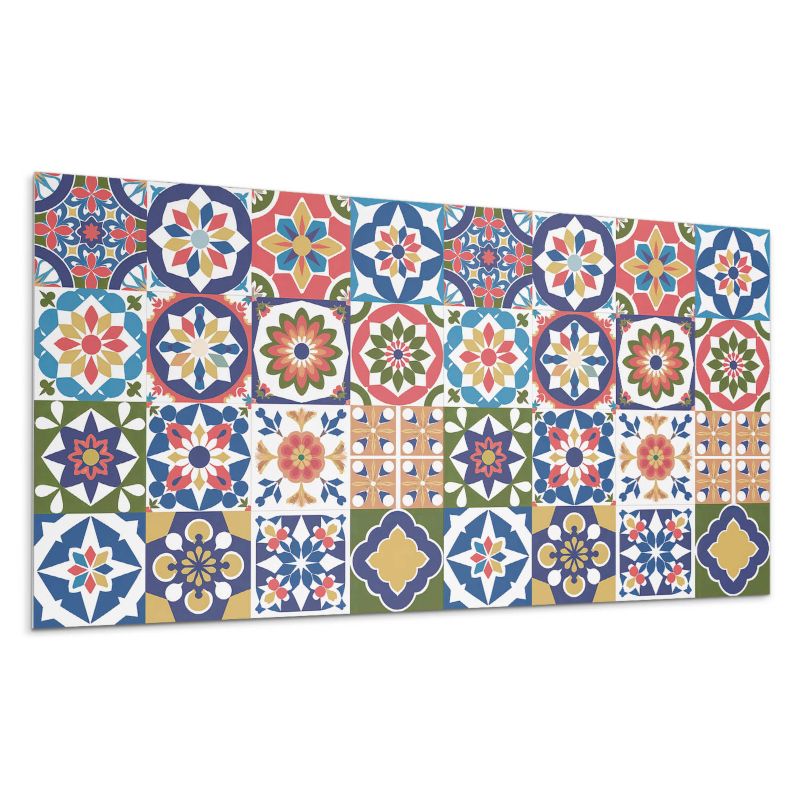Kafelki samoprzylepne Wallfluent 40x20 cm Kreatywne wzory kwadratowej mozaiki 10 szt.