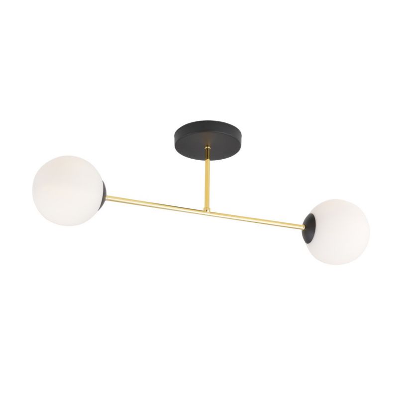 Lampa wisząca Emibig Magnum złoto-biała wym: 23 x 55 cm 2xE14 x 10W metal 1 szt.