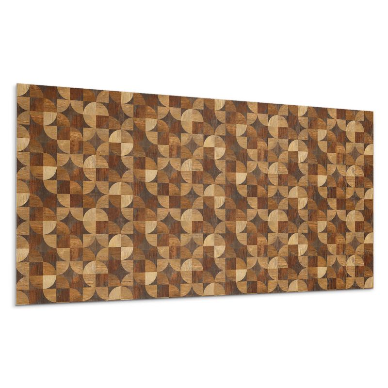 Kafelki samoprzylepne Wallfluent 60x30 cm Geometria w kształcie naturalnego drewna 6 szt.