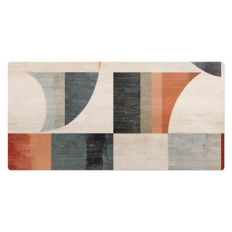 Podkładka na biurko pod mysz klawiaturę Wallfluent 100x50 cm Geometryczne formy retro 1 szt.