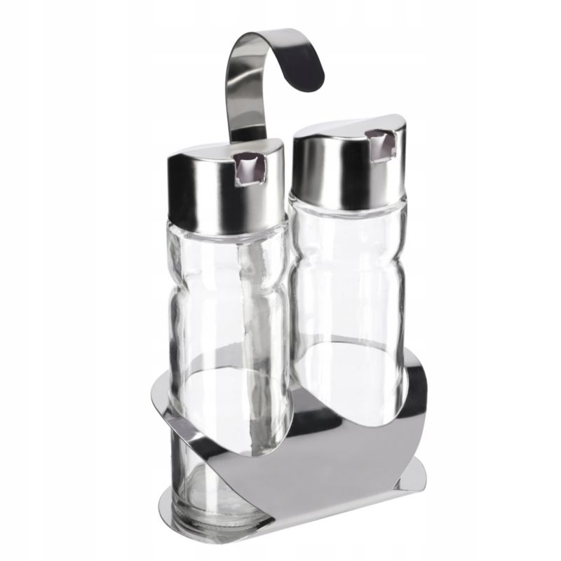 Stojak KADAXNa Oliwę Butelka Szklana Ocet 2x100ml Zestaw Do Oliwy Octu + Stojak 1 szt.