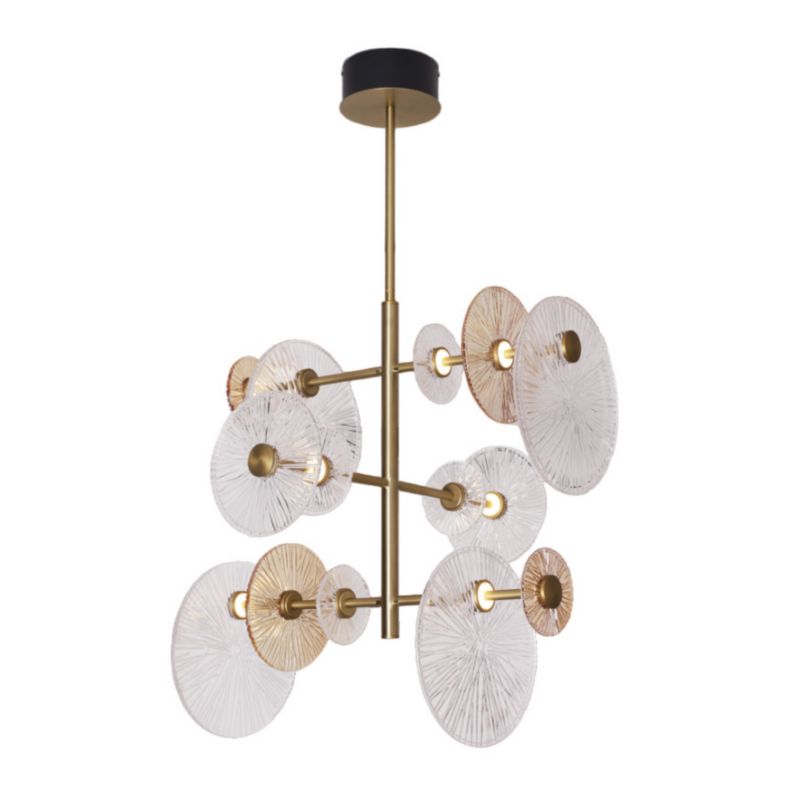 Lampa wisząca Maxlight Allure 3383 złoty matowy dekoracyjna wbudowany LED 70W 1 szt.