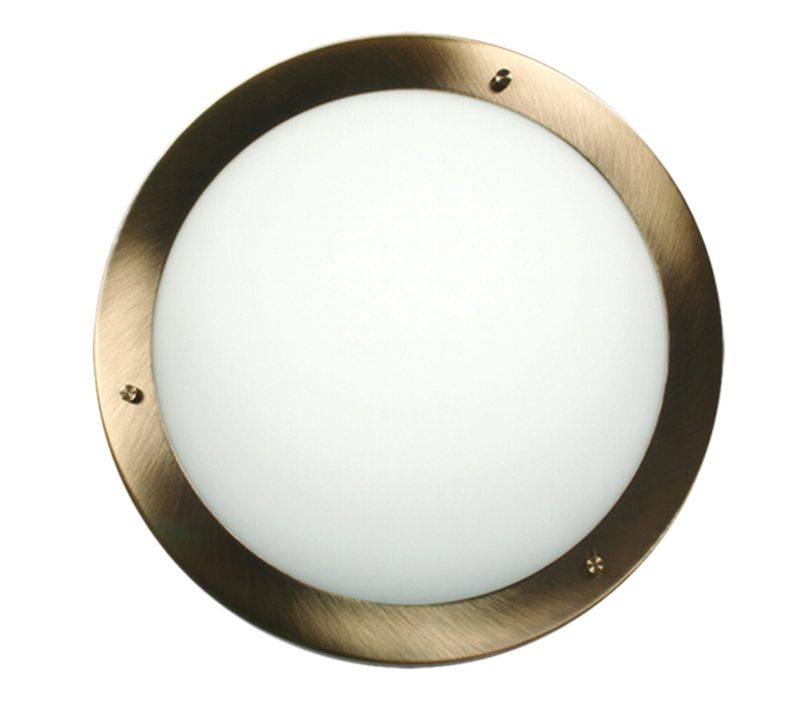 Plafon sufitowy Candellux Aquila mosiądz-biały 1 x G9 x 40W IP44 wym: 5 x 18 x 18 cm - 1 szt.