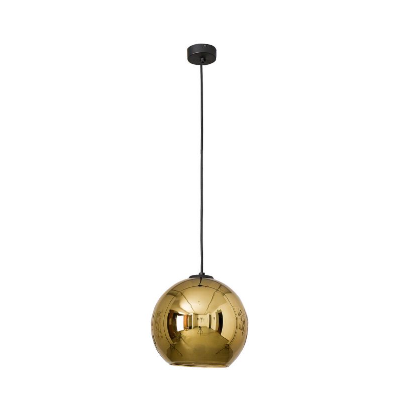 Lampa sufitowa wisząca Nowodvorski Lighting Polaris 5794 czarna-złoto 25 cm szerokości 1xE27 x 60W 1 szt.