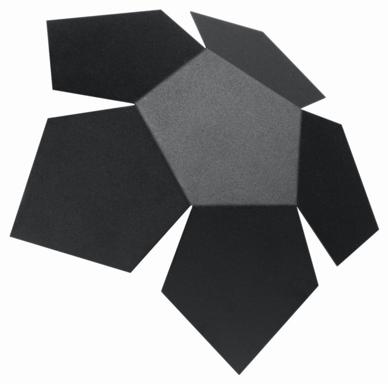 Kinkiet ścienny Sollux Lighting Penta czarny 2 x G9 x 40W IP20 wym: 30 x 30 x 30 cm - 1 szt.