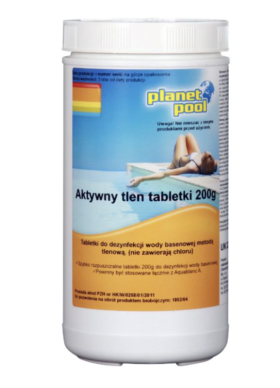 Chemia basenowa Pool System Chemoform Aktywny Tlen Tabletki 200g 1kg