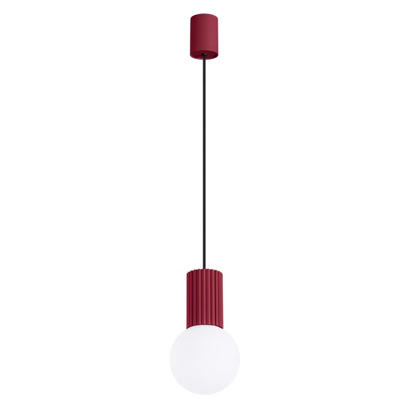 Lampa wisząca Sollux Lighting HALO 1 burgund 1 szt.