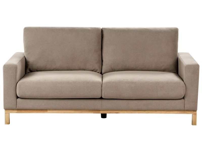 Sofa Siggard Beżowoszary dla 2 osób 1 szt.