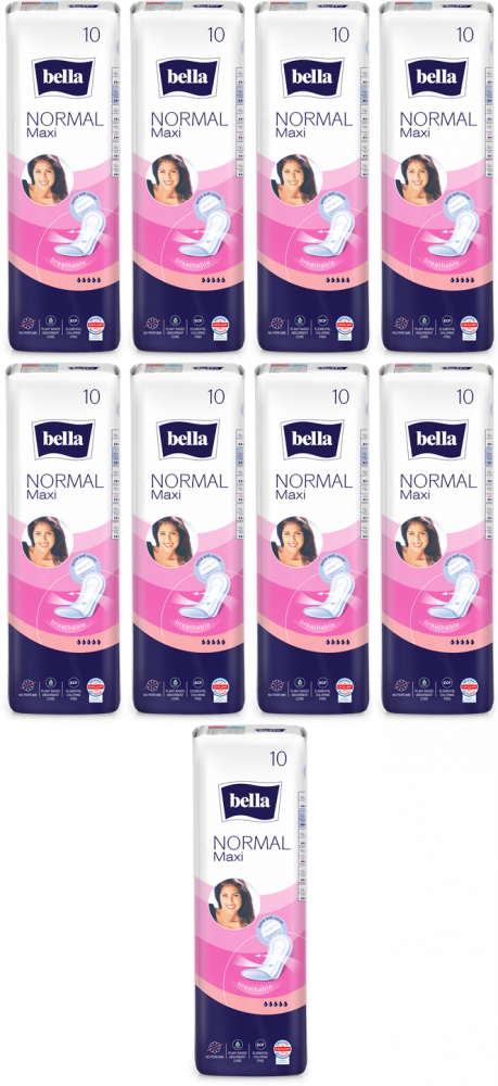 9x Podpaski Bella Normal Maxi, 10 sztuk