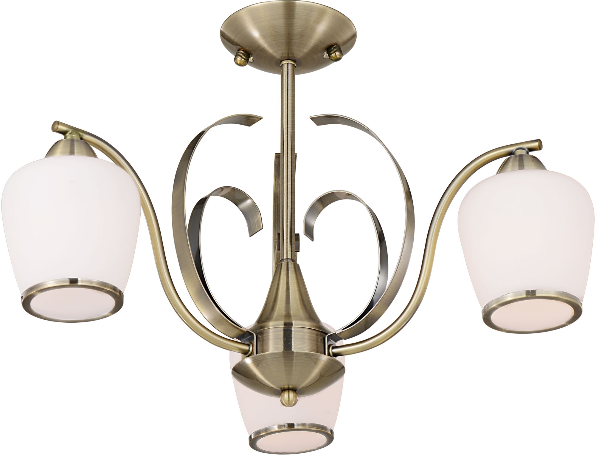 Candellux Opera lampa podsufitowa 3x60W patyna/biała 33-54951 - Wysyłka w 24h