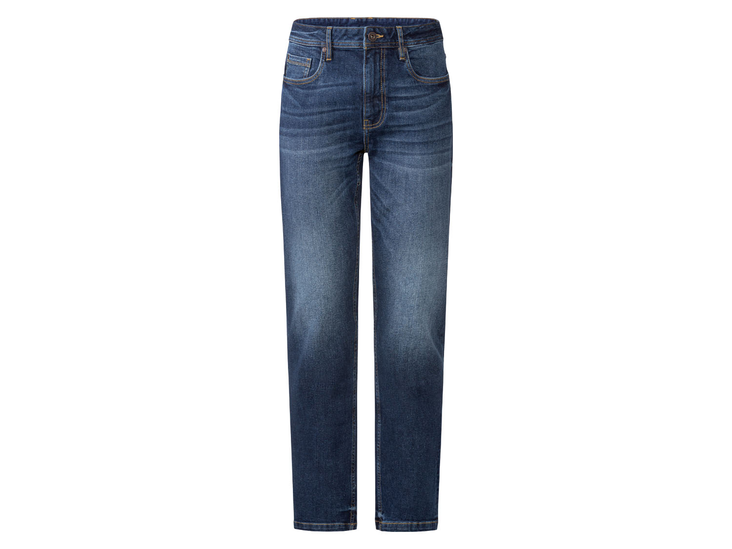 Livergy Jeansy męskie, straight fit 56 40/34, Ciemnoniebieski