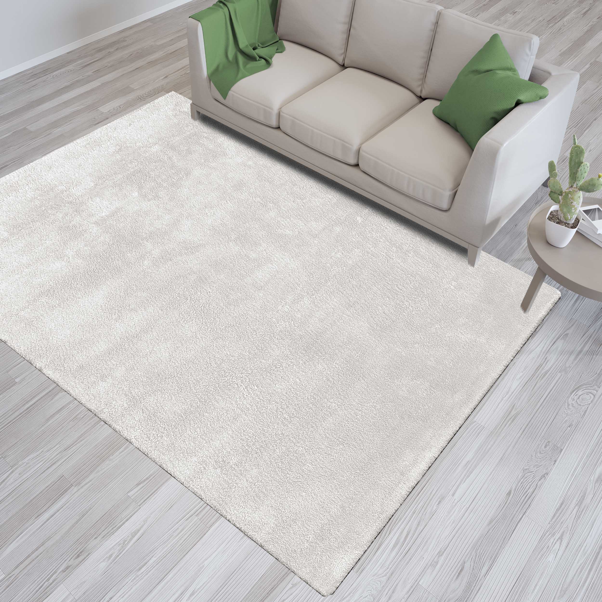 Dywan - 120 x 180 cm - Kremowy - Shaggy - Dywanopol