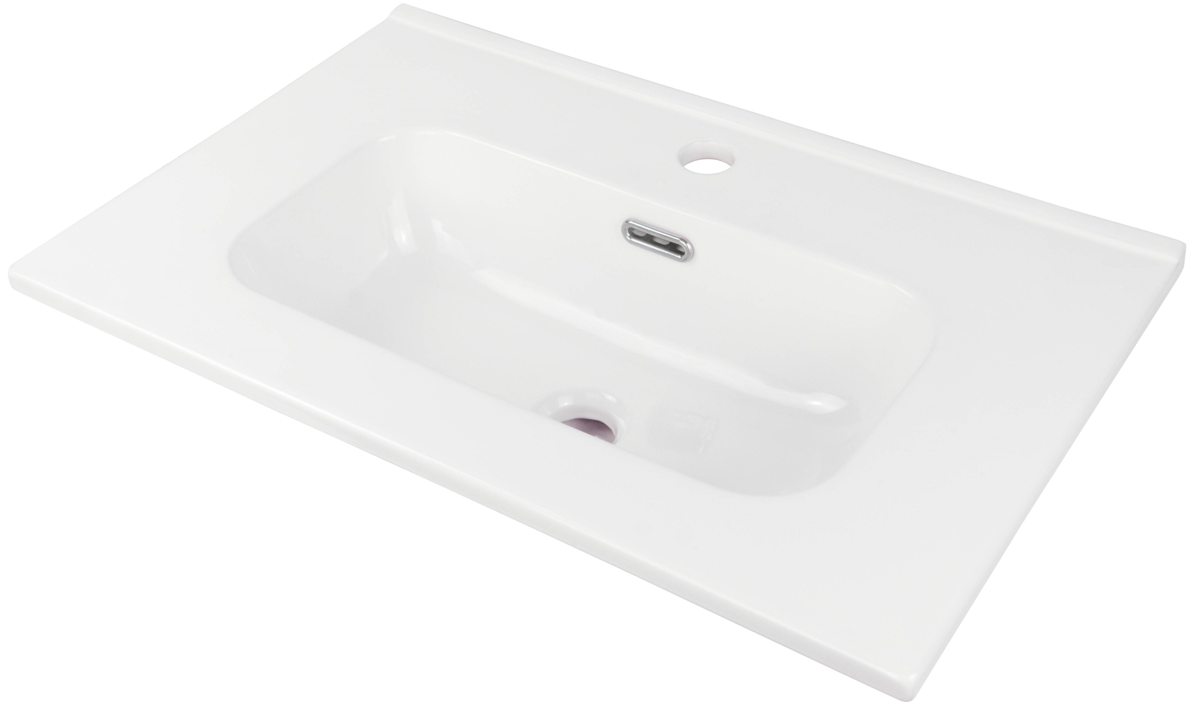 Darmowa Dostawa - Umywalka 60x38.5 cm prostokątna meblowa-wpuszczana biała Deante Tubo CTU6U6M