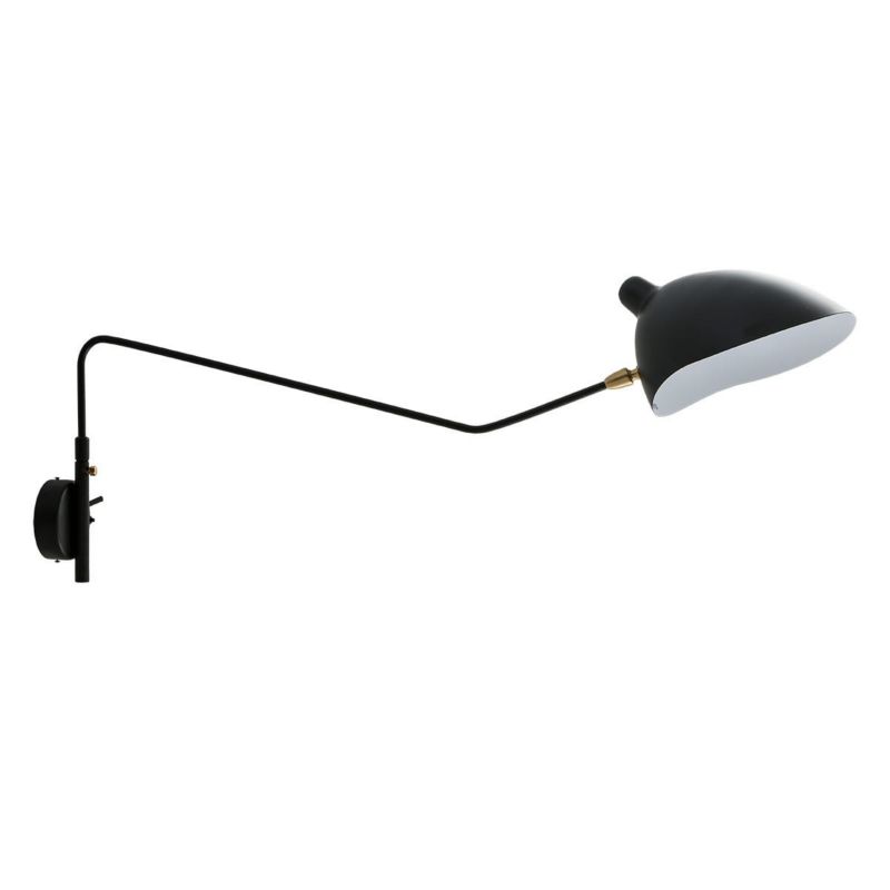 Kinkiet ścienny Italux Davis czarno-biały 1 x E27 x 60W IP20 wym: 33 x 103 cm - 1 szt.