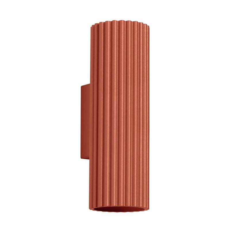 Kinkiet ścienny Sollux Lighting Karbon ochra czerwona góra-dół 2 x GU10 x 10W IP20 wym: 20 x 6,5 x 8,5 cm - 1 szt.