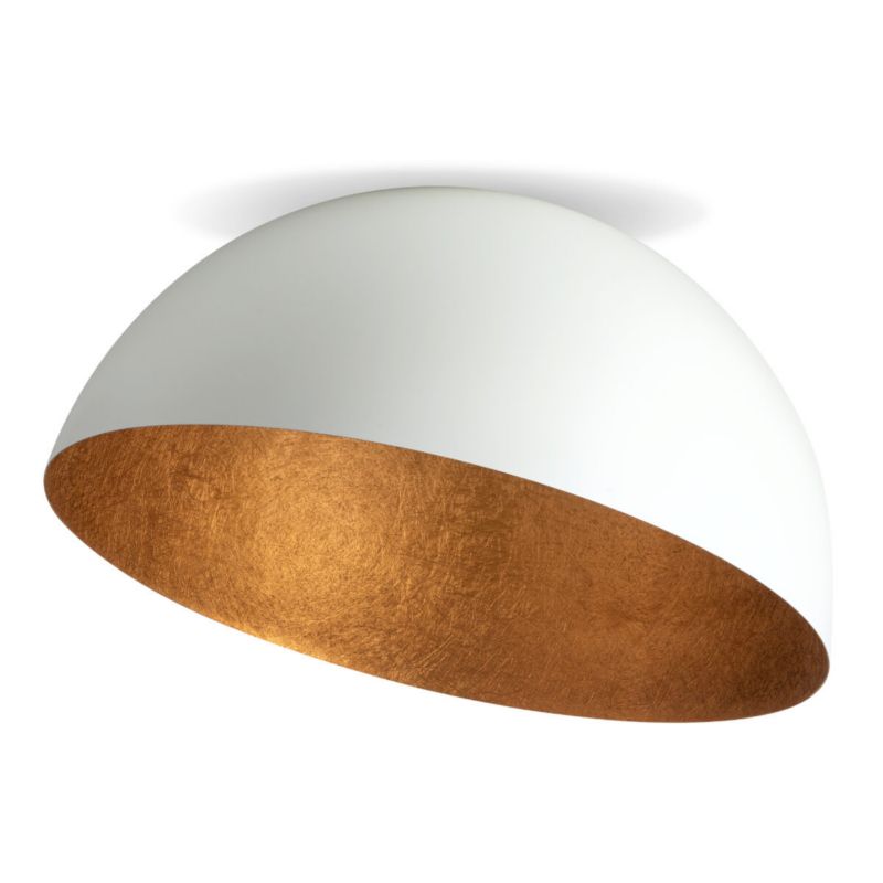 Lampa sufitowa wisząca Sigma Lighting Sfera 1444 biało-miedziana dekoracyjna 1xE27 x 1 szt.