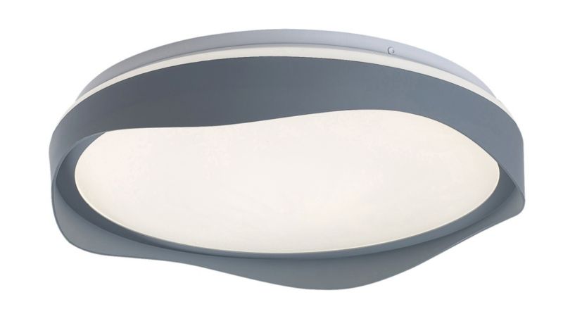 Plafon sufitowy nowoczesny Rabalux Israh popielato-biały LED 24W 4000K 1250lm IP20 wym: 8 x 38 x 38 cm metal - 1 szt.
