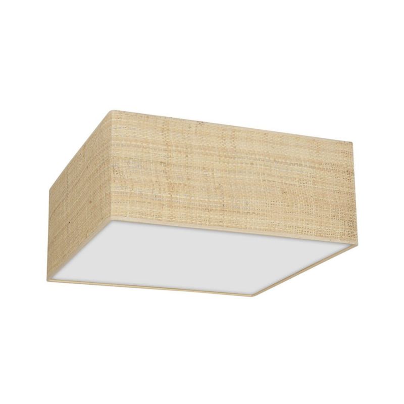 Plafon sufitowy lampa Milagro Marshall biało-brązowy 3 x E27 x 40W IP20 wym: 13 x 50 x 50 cm - 1 szt.