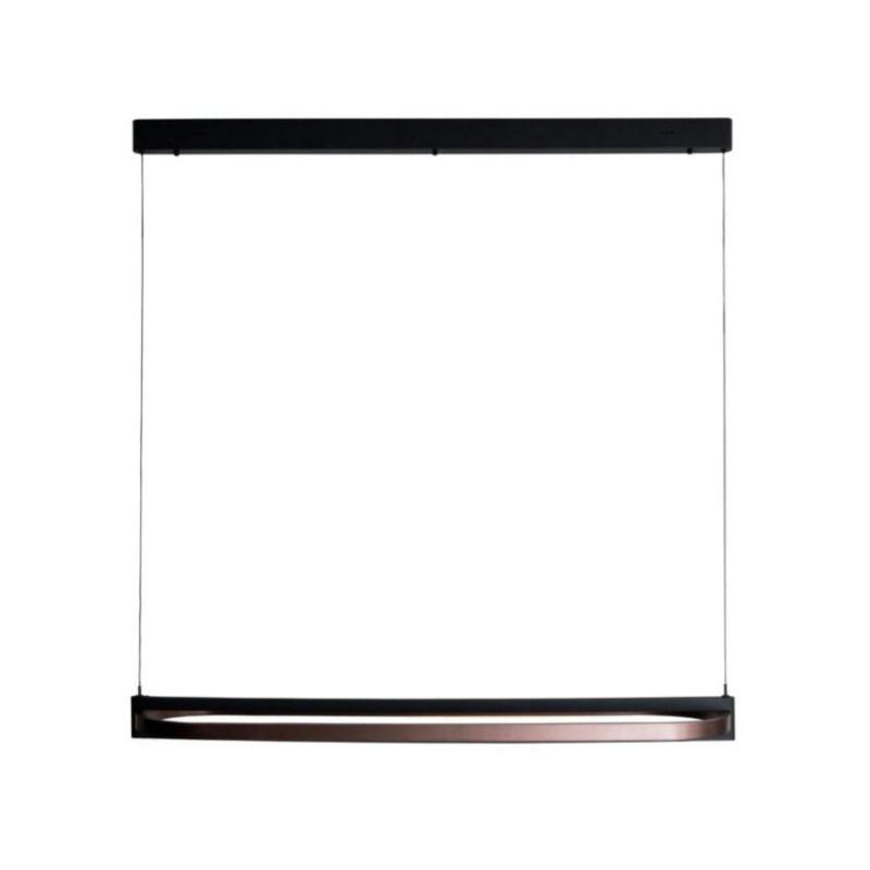 Lampa wisząca Maxlight Singapur 2705 czarno-brązowa nowoczesna wbudowany LED 80W 1 szt.