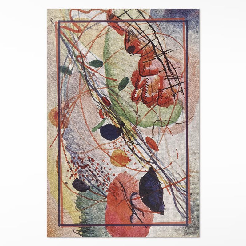 Ozdobny Dywan Winylowy Wallfluent 120x180 cm Kolorowa akwarela 1 szt.