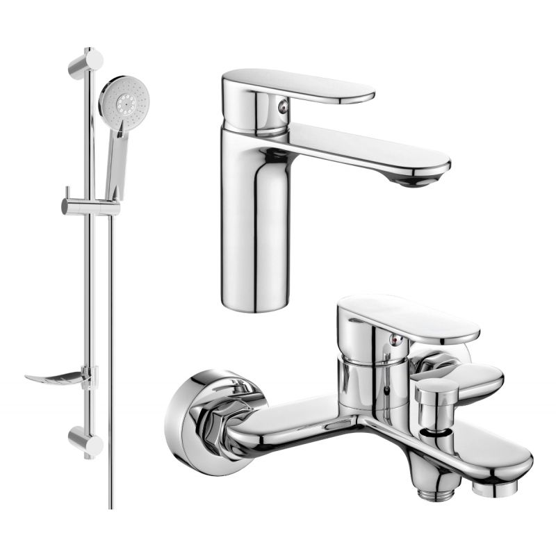 Zestaw wannowy Mexen Milo chrom 71303DF40-00 1 szt.