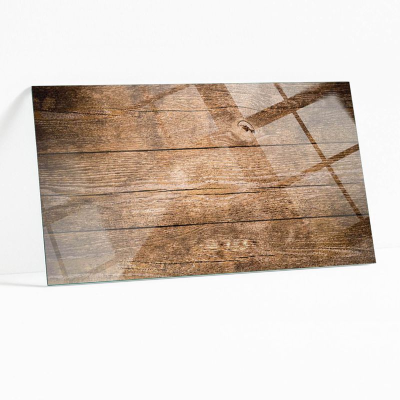 Blat Szklany z Nadrukiem Wallfluent 140x70 cm Deski w naturalnym stylu 1 szt.