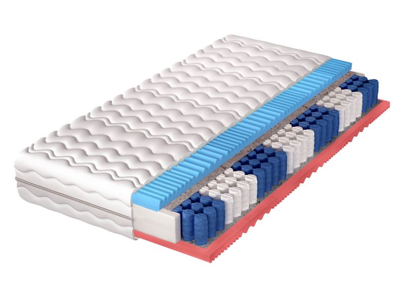 Dwustronny materac MIRJAN 24 sprężynowy Hades 20 cm biały 100x200 cm 1 szt.