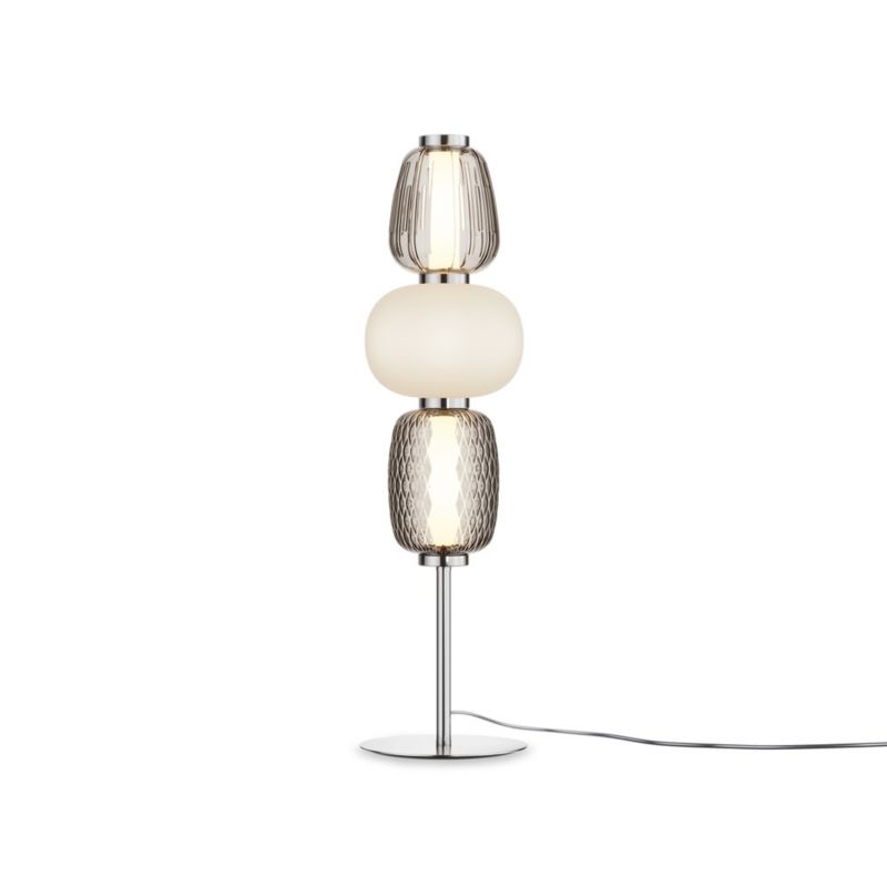 Lampa stołowa Maytoni Pattern chromowana LED 28W 3000K 3800lm IP20 wym: 67.5 x 18 x 18 cm metal - 1 szt.