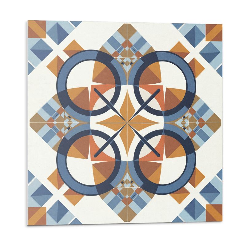 Kafelki samoprzylepne Wallfluent 50x50 cm Okręgowe motywy w geometrycznym stylu 4 szt.
