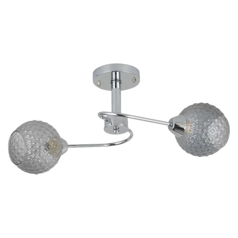 Lampa sufitowa wisząca Milagro Oakland 7494 chromowana przezroczysty szerokość 52 cm 2xGU10 x 60W 1 szt.