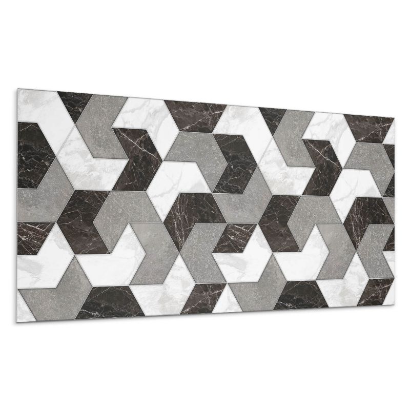 Kafelki samoprzylepne Wallfluent 40x20 cm Abstrakcyjne kształty w stylu geometrycznym 10 szt.
