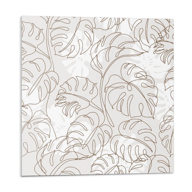 Kafelki samoprzylepne Wallfluent 20x20 cm Geometria liści w minimalistycznym stylu 20 szt.