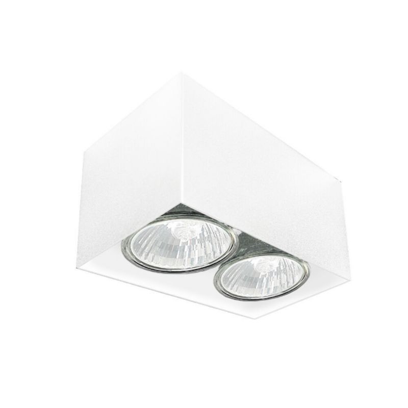 Oprawa sufitowa Brosline Cage biały 2 x GU10 x 10W IP20 wym: 7 x 13 x 7 cm - 1 szt.